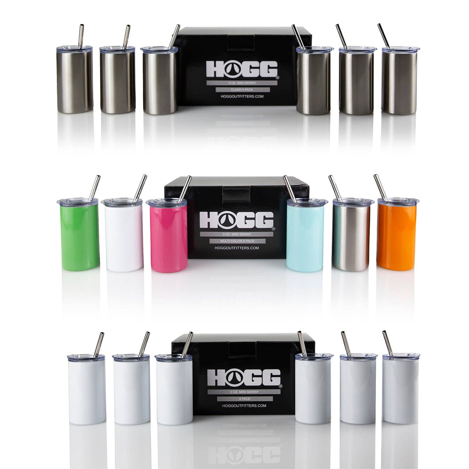Hogg Outfitters - 3oz SUBLIMATION MINI SKINNY - 6 PACK