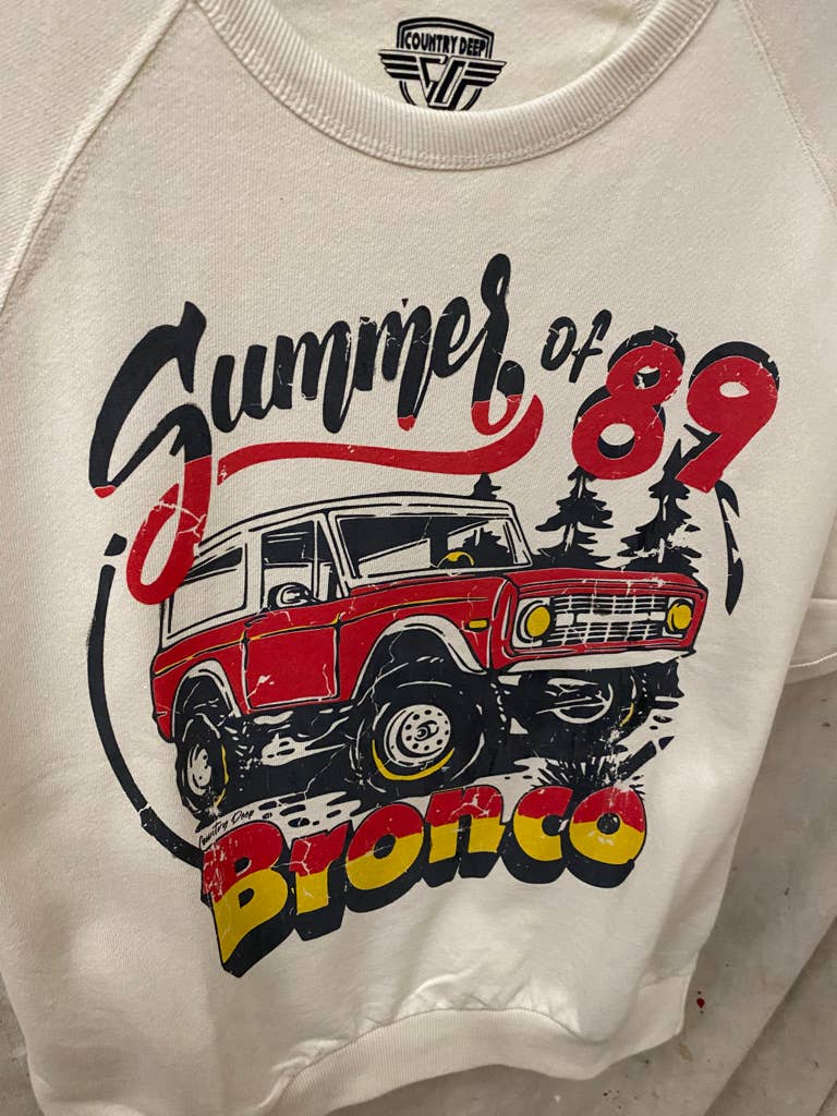 Sudadera de manga corta raglán Bronco Summer of 89