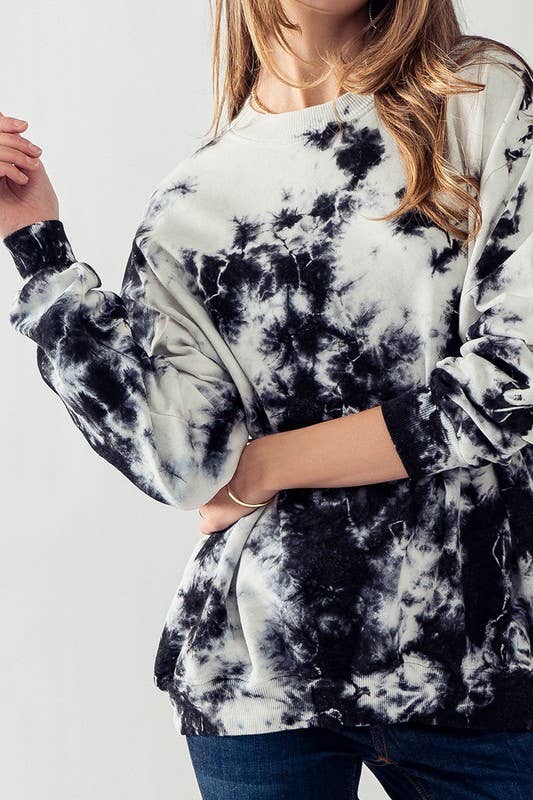 Urban Daizy - BETTY TIE DYE OVERSIZED SWEATSHIRT