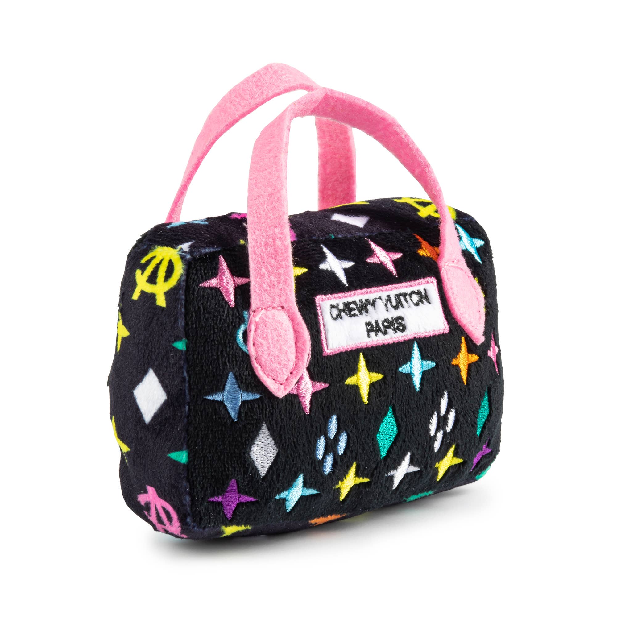 Svart Monogram Chewy Vuiton-veske med pipelyd til hund