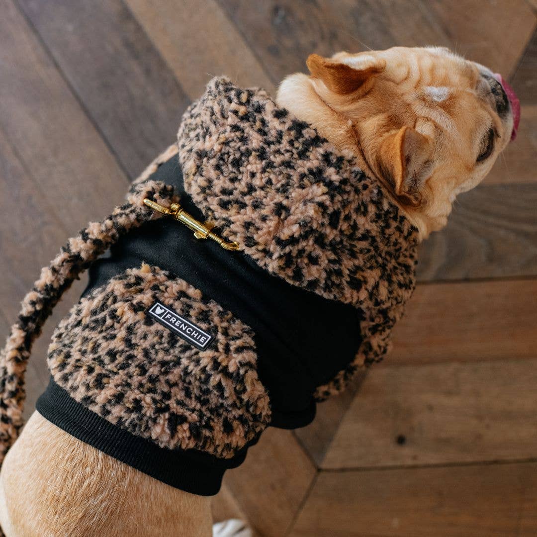Frenchie - Frenchie Dog Hoodie - Teddy Leopard