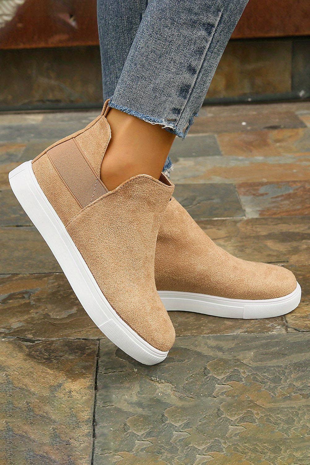 Camel High Top Slip-on Casual joggesko
