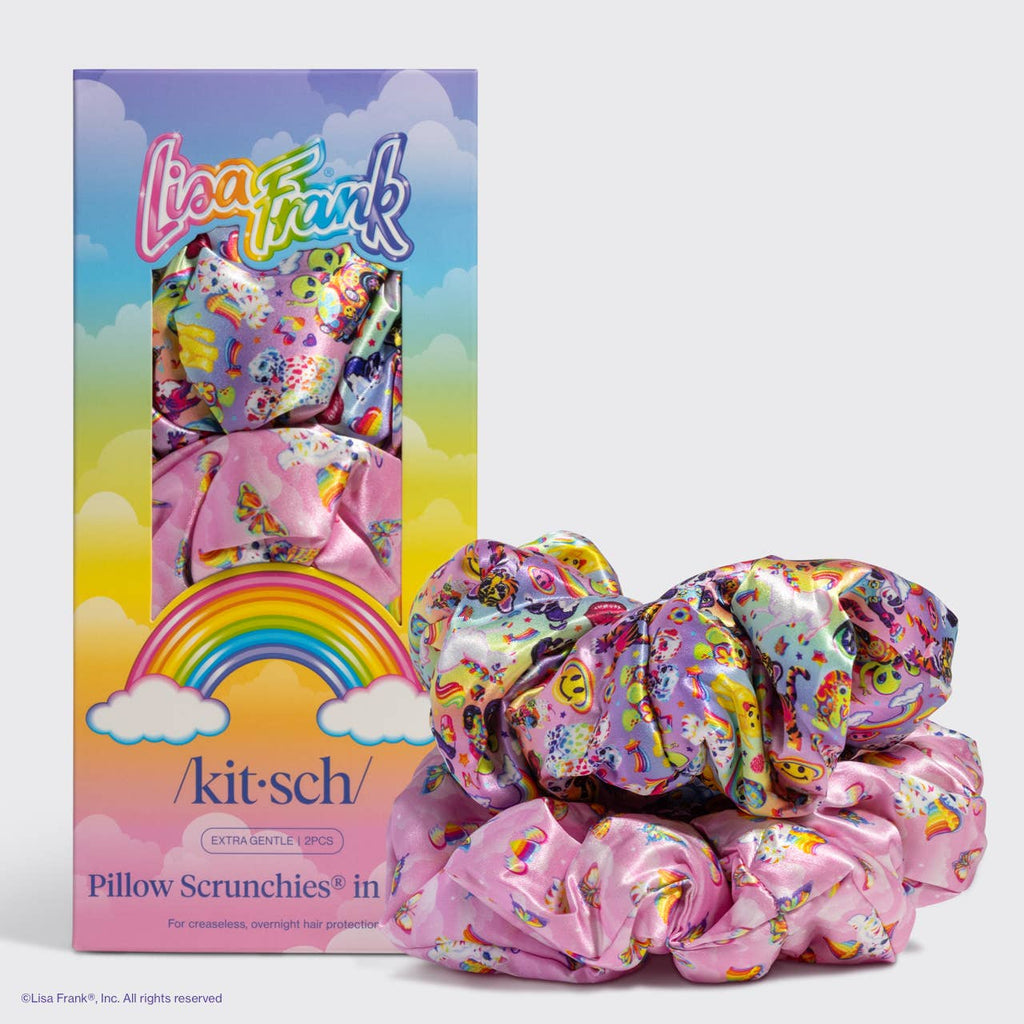 KITSCH - Lisa Frank x Kitsch Pillow Scrunchies® in Satin in The Fantastic World of Lisa Frank