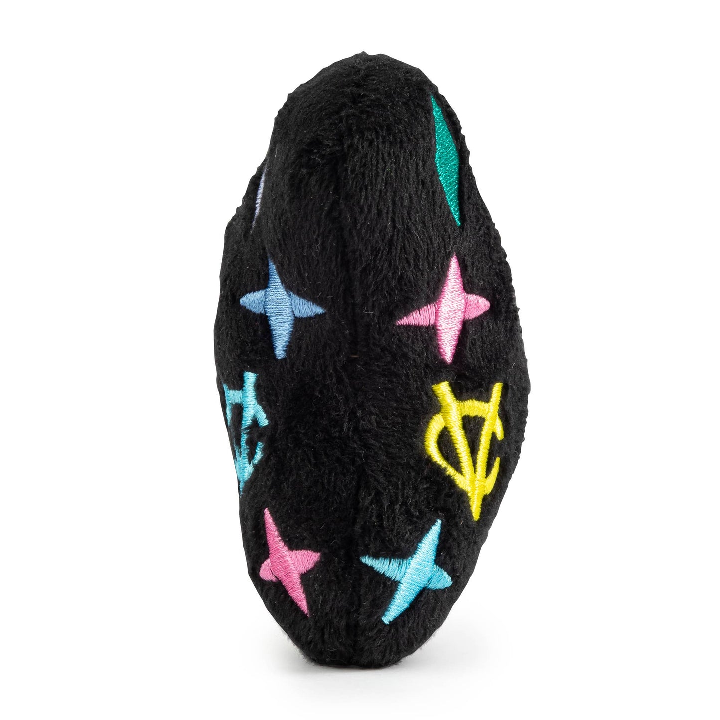 Black Monogram Chewy Vuiton Bone Squeaker Dog Toy