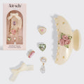 KITSCH - KitschPop™️Curved Claw Clip 7pc Set Vintage- Pearlized Cream