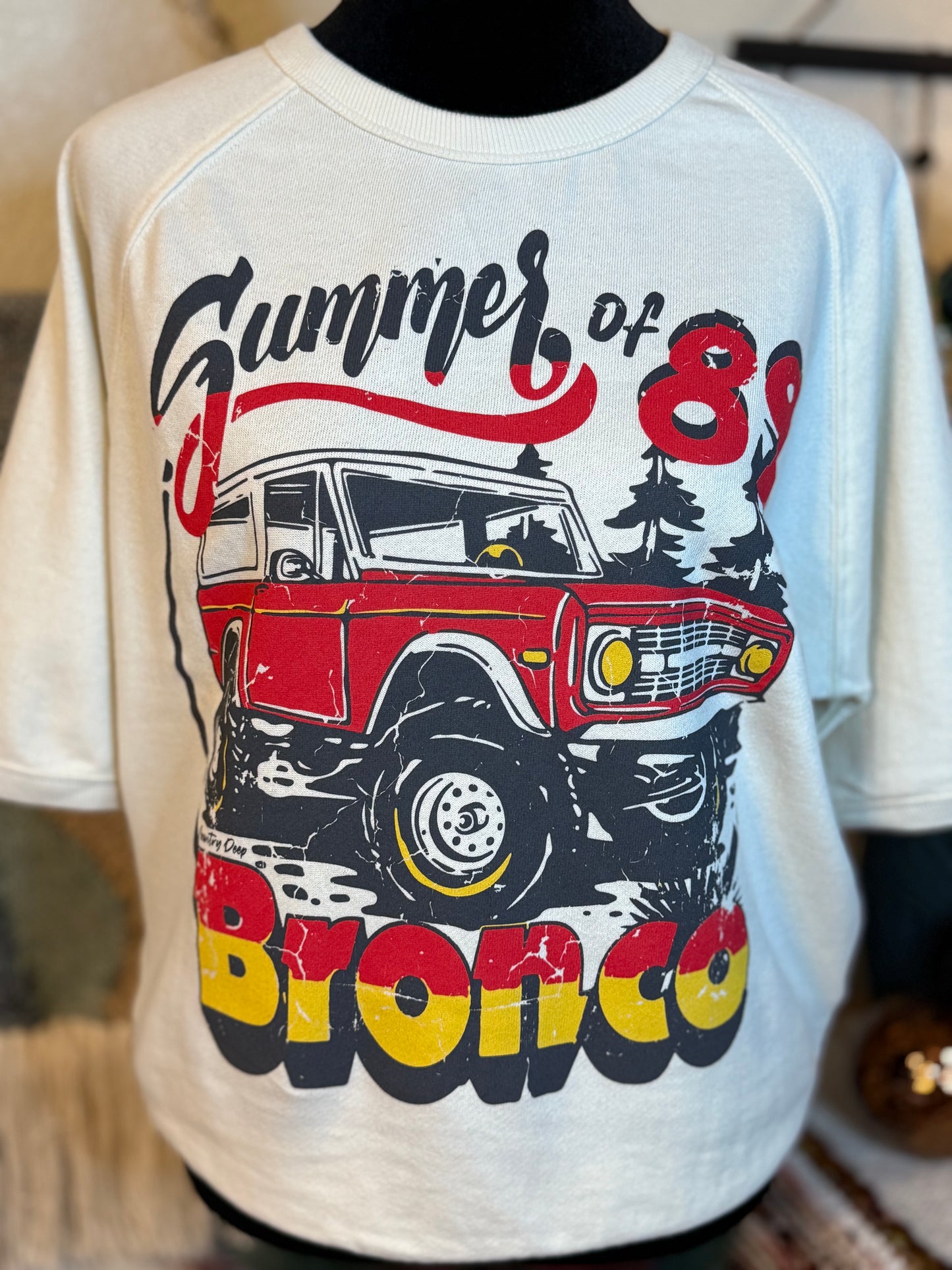 Sudadera de manga corta raglán Bronco Summer of 89