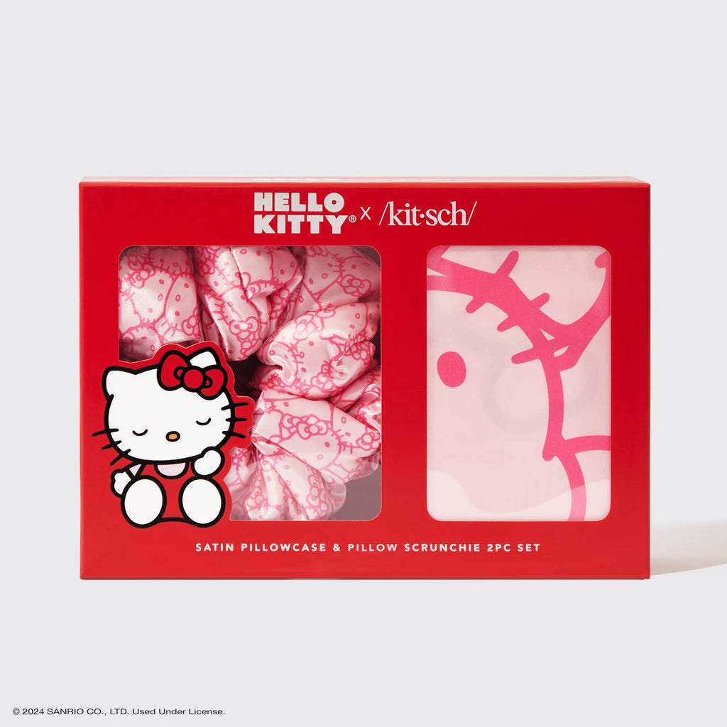 KITSCH - Hello Kitty x Kitsch Putetrekk og Scrunchie-sett i sateng