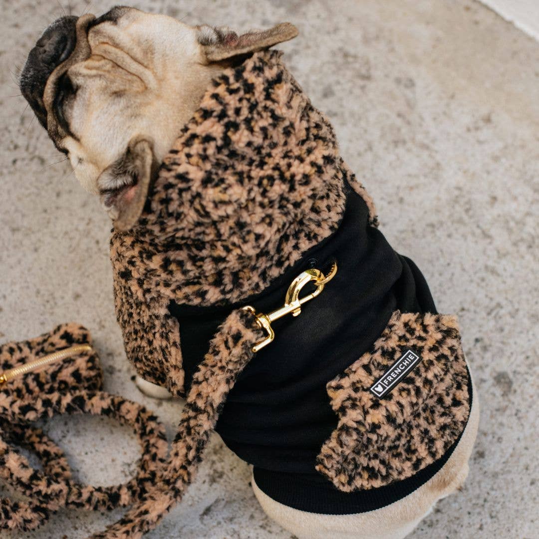 Frenchie - Frenchie Dog Hoodie - Teddy Leopard