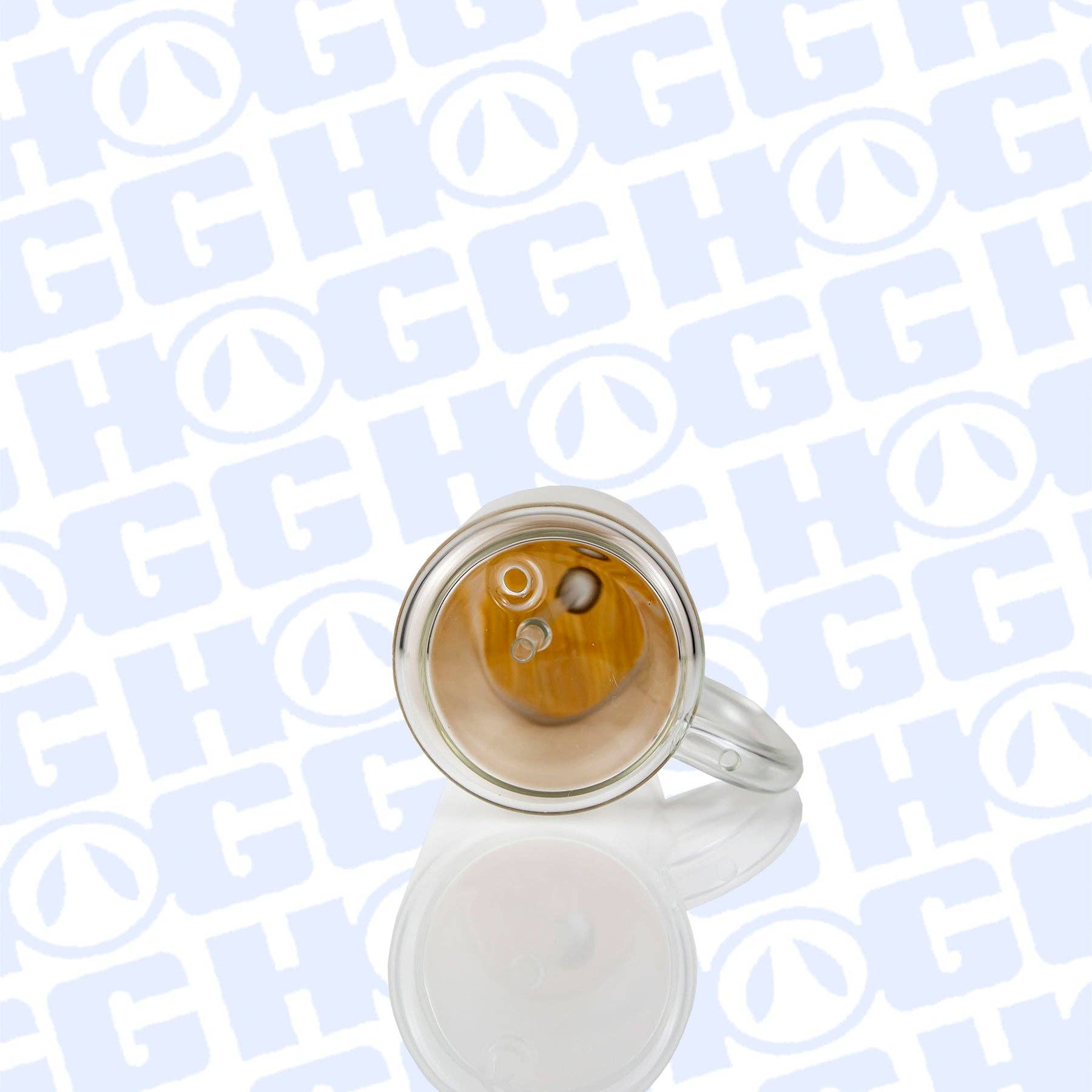 Hogg Outfitters - 15oz SUBLIMATION GLITTER GLOBE GLASS COFFEE MUG