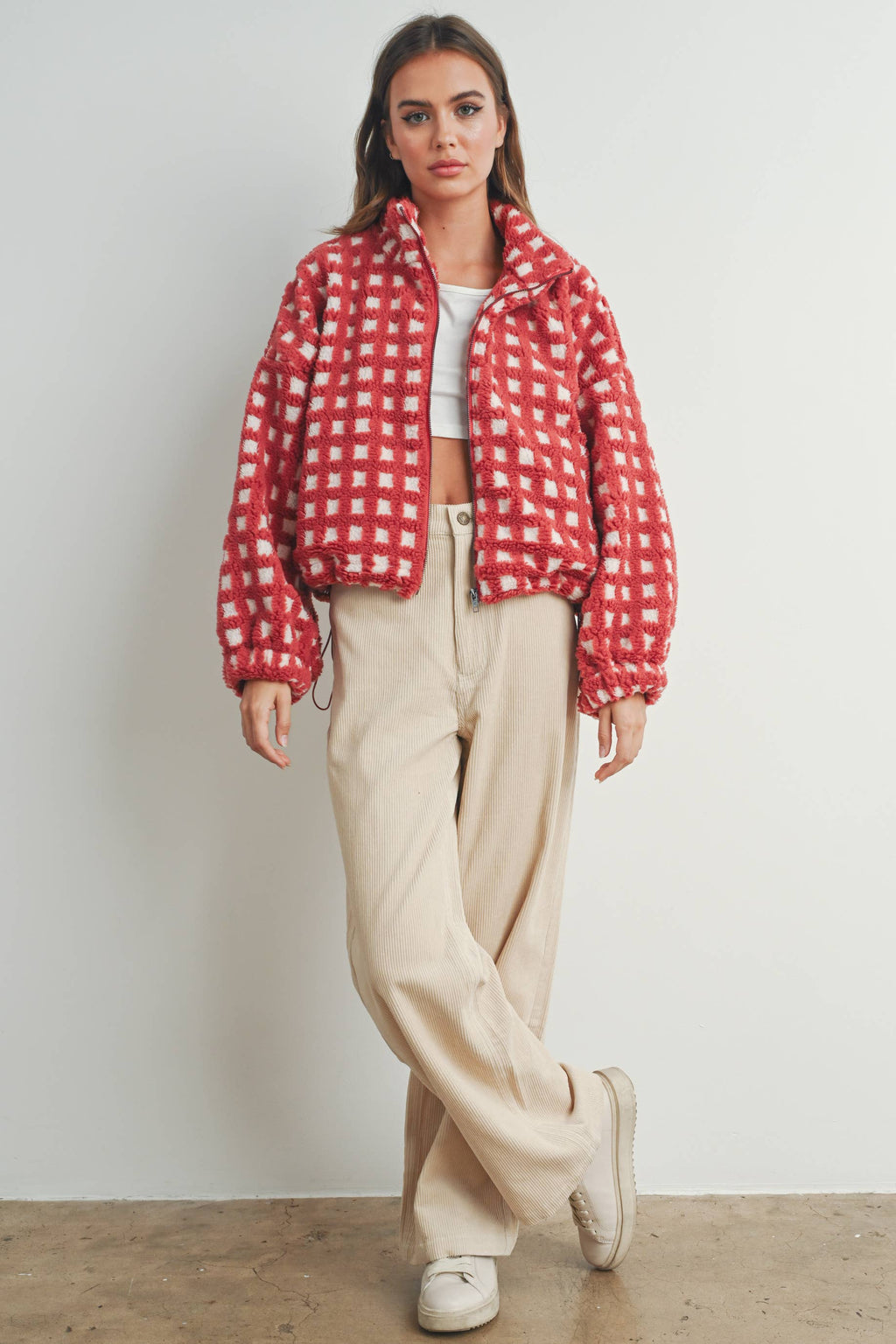 Chaqueta de sherpa afelpada