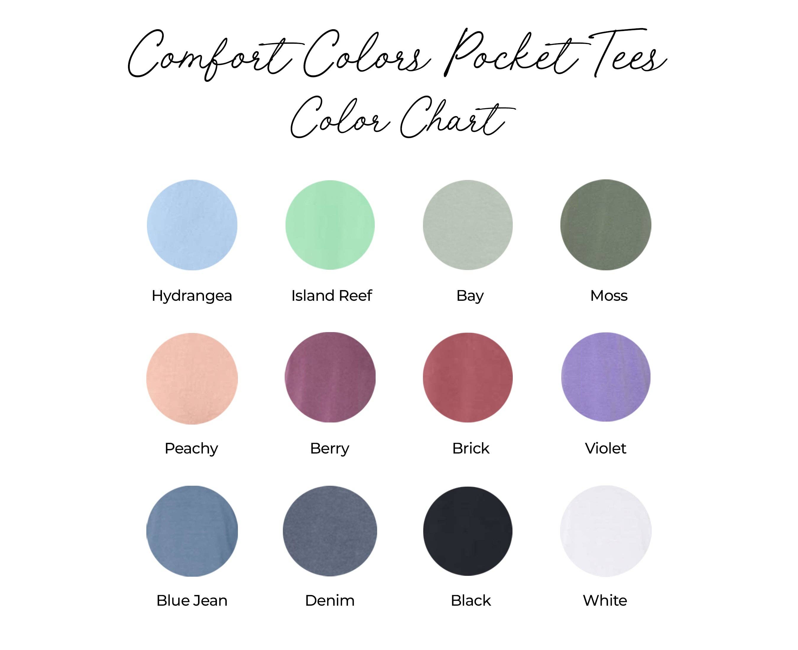 Frenchie Mama Fransk Bulldog Komfortfarger Lomme-T-skjorte