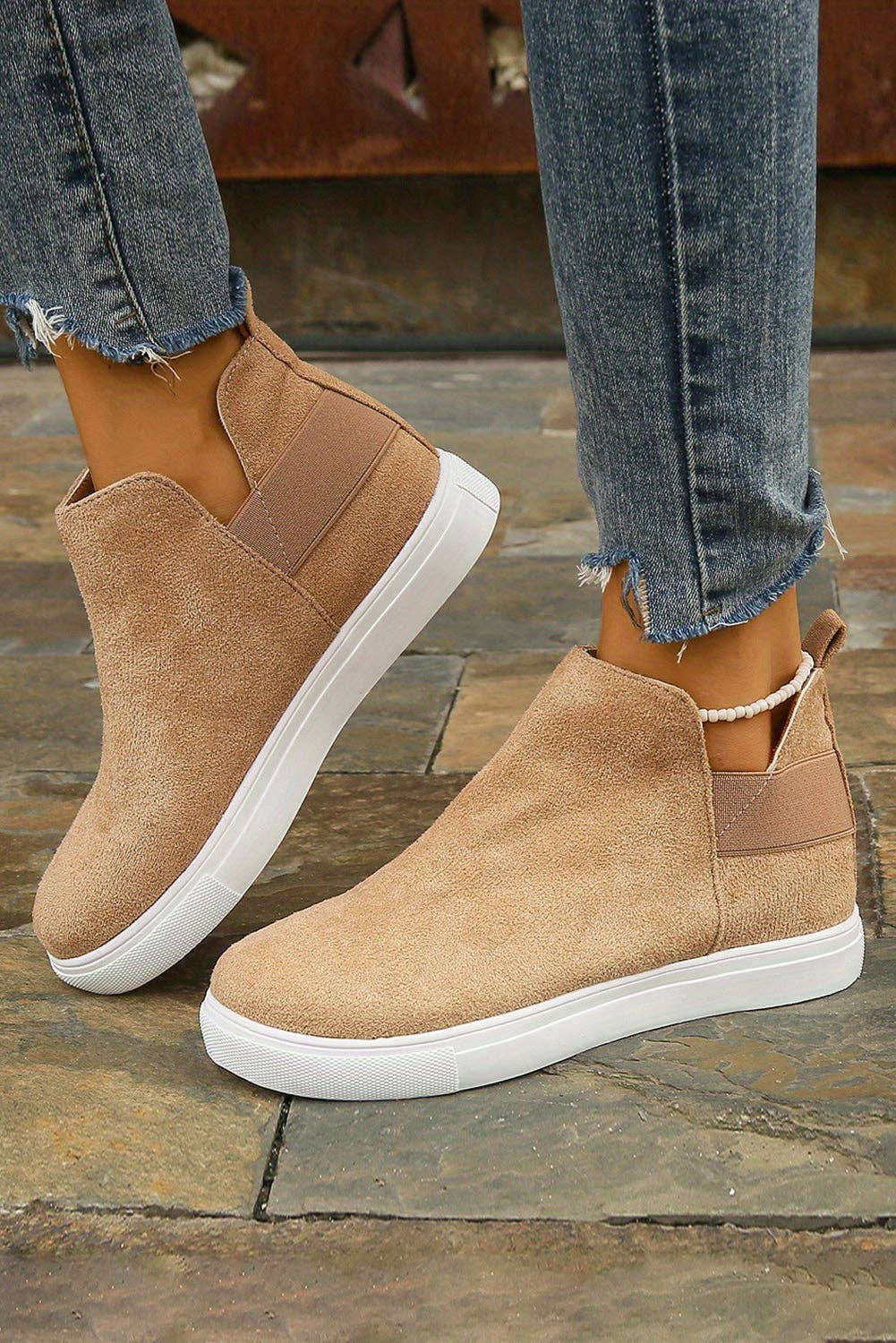 Camel High Top Slip-on Casual joggesko