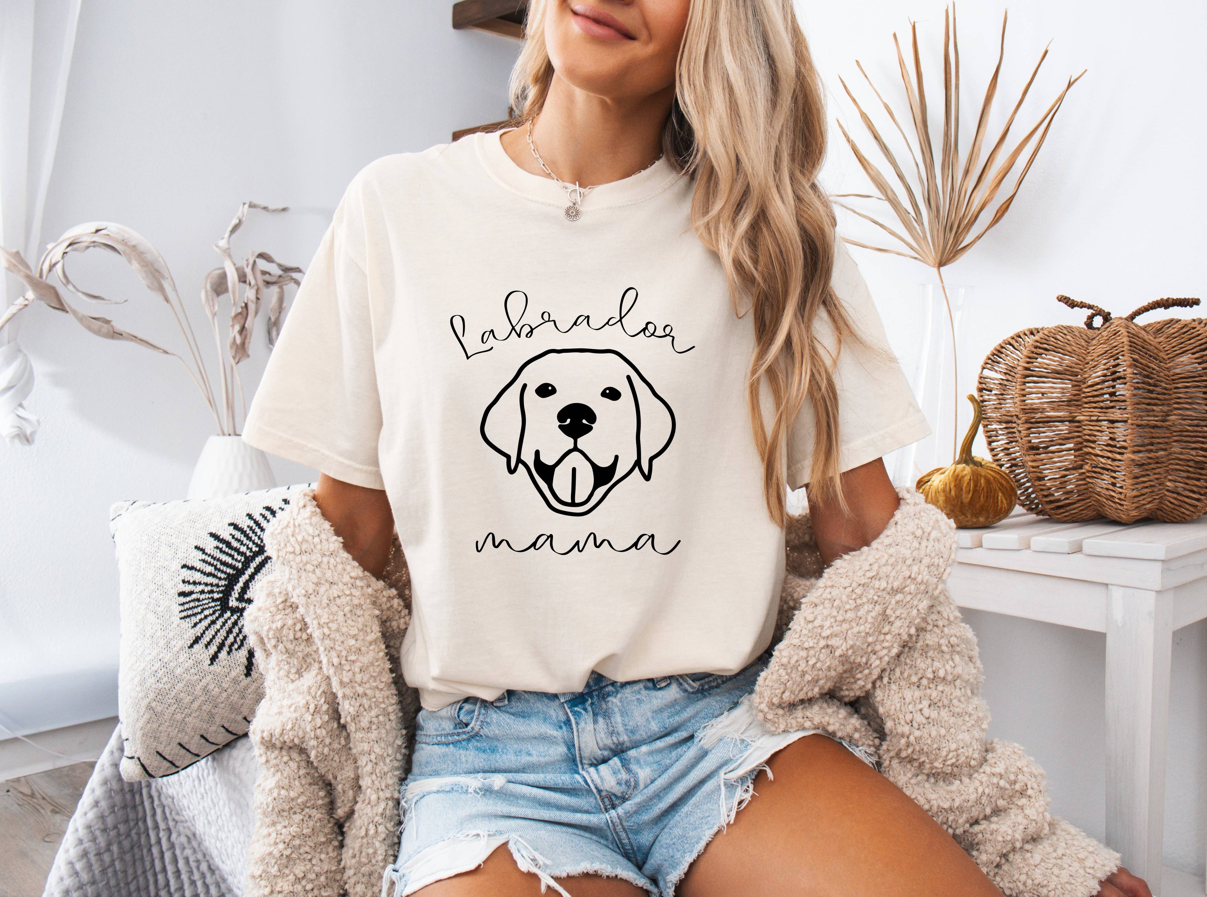 Labrador Retriever Hund Mor Komfortfarger T-skjorte