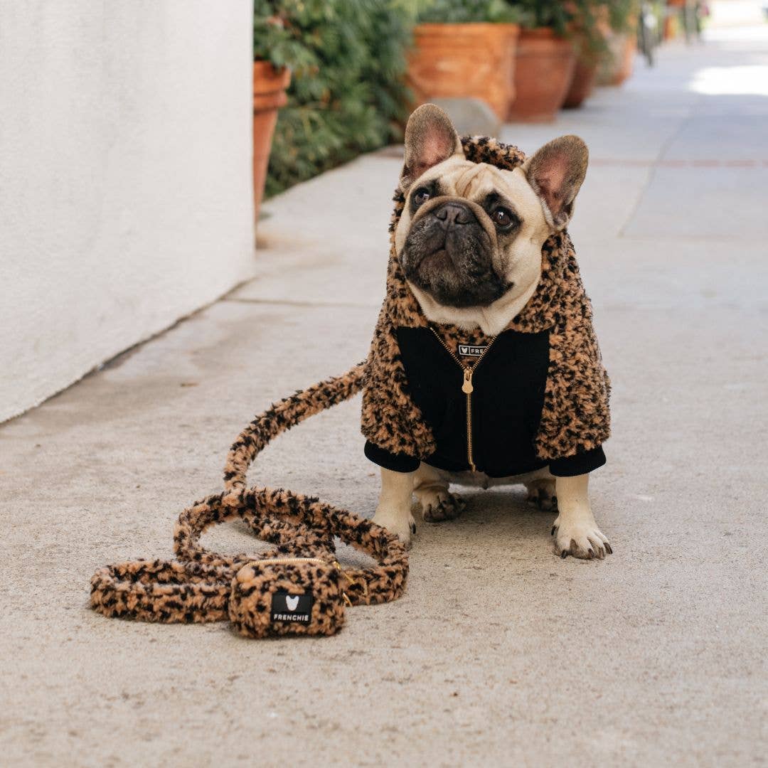 Frenchie - Frenchie Dog Hoodie - Teddy Leopard