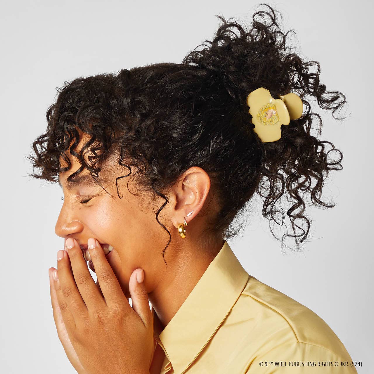 KITSCH - Harry Potter x Kitsch Recycled Cloud ClawClip 1pc-Hufflepuff