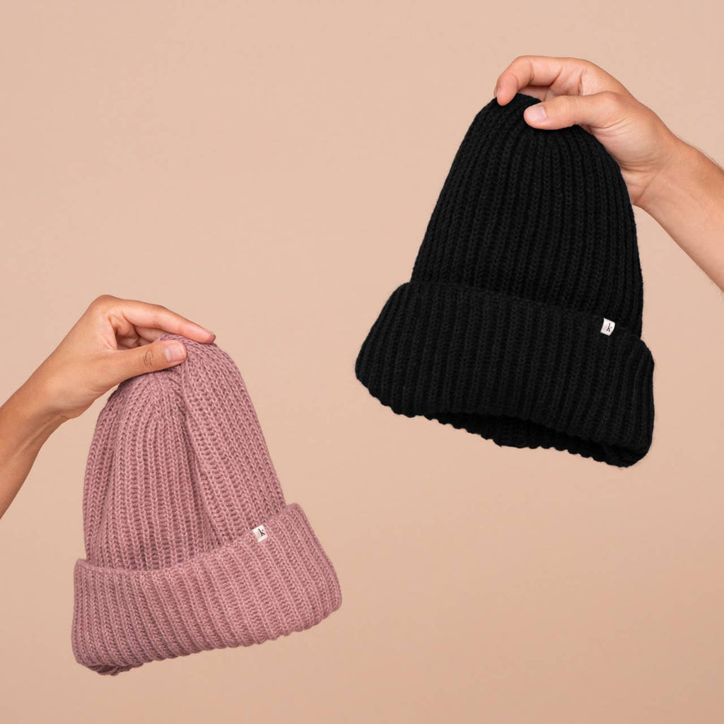 KITSCH - Glazey™ Satin-Lined Beanie - Blush