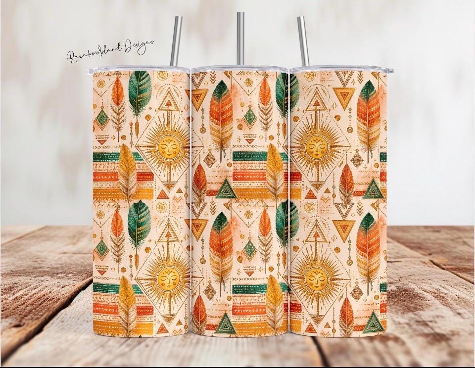 Hobo Tribal Inspired Stainless Steel Tumbler