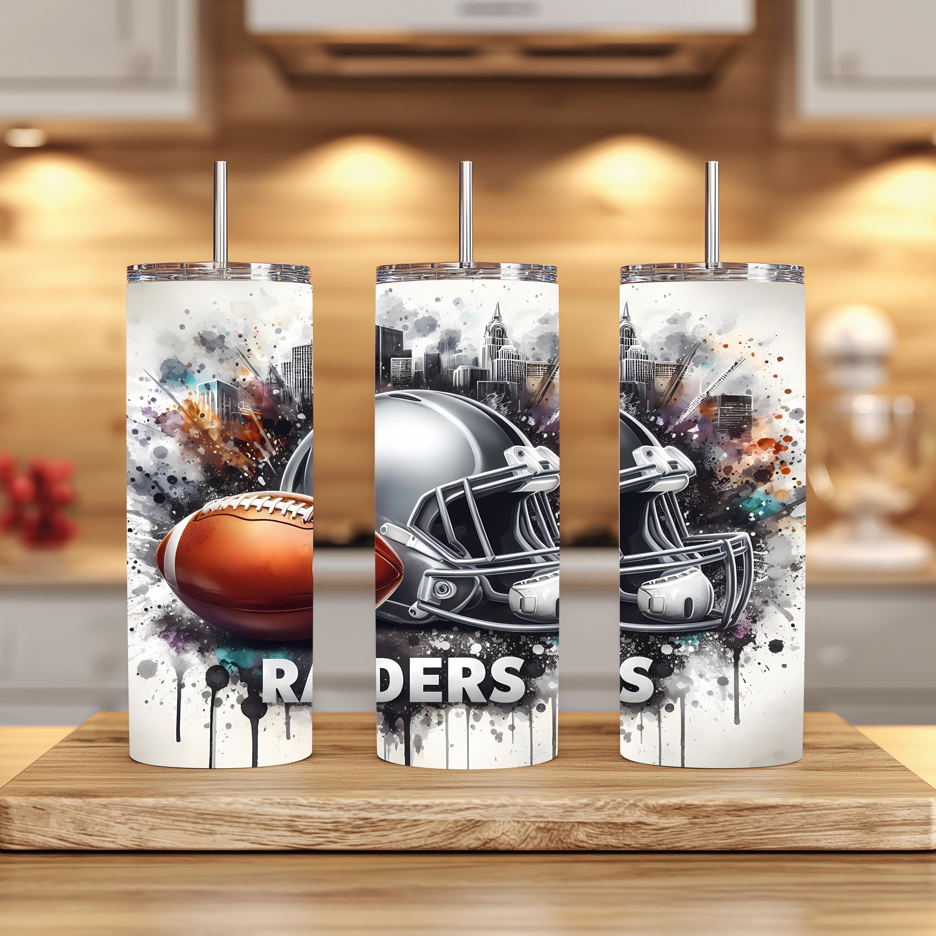 Raiders Stainless Steel Tumbler 20 or 30 oz