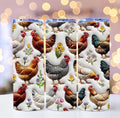 Holographic Hens & Chickens Stainless Steel Tumbler