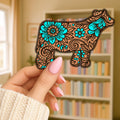 Floral Heifer Sticker