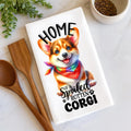 Spoiled Rotten Corgi Tea Towel – Funny Dog Kitchen Decor, Corgi Mom Gift