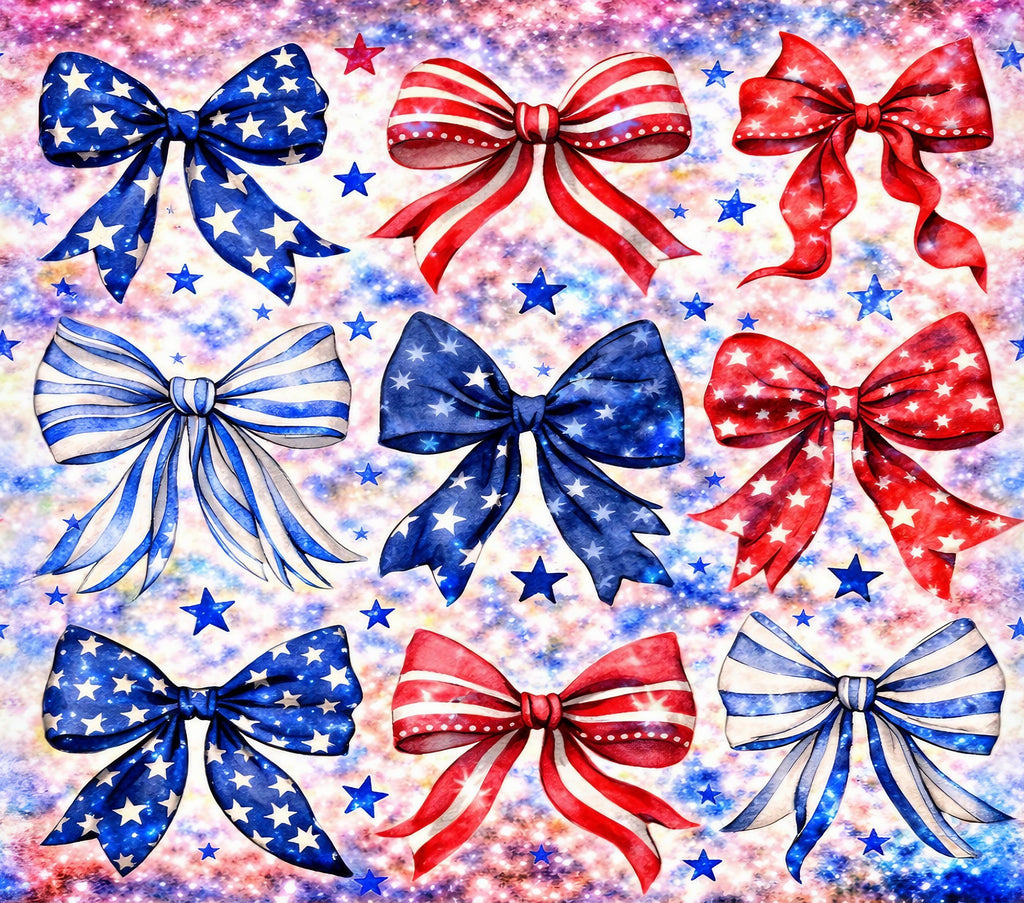 Patriotic Bow Tumbler