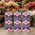 Southwestern Aztec Tumbler | Pink & Purple Tribal Pattern 20 oz Skinny Tumbler | Boho Western Travel Mug