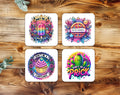Funny & Inappropriate Coaster Set – Set of 4 Hardboard Coasters