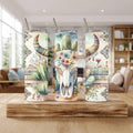 Boho Desert Skull Tumbler – 20 oz Southwestern Skinny Tumbler
