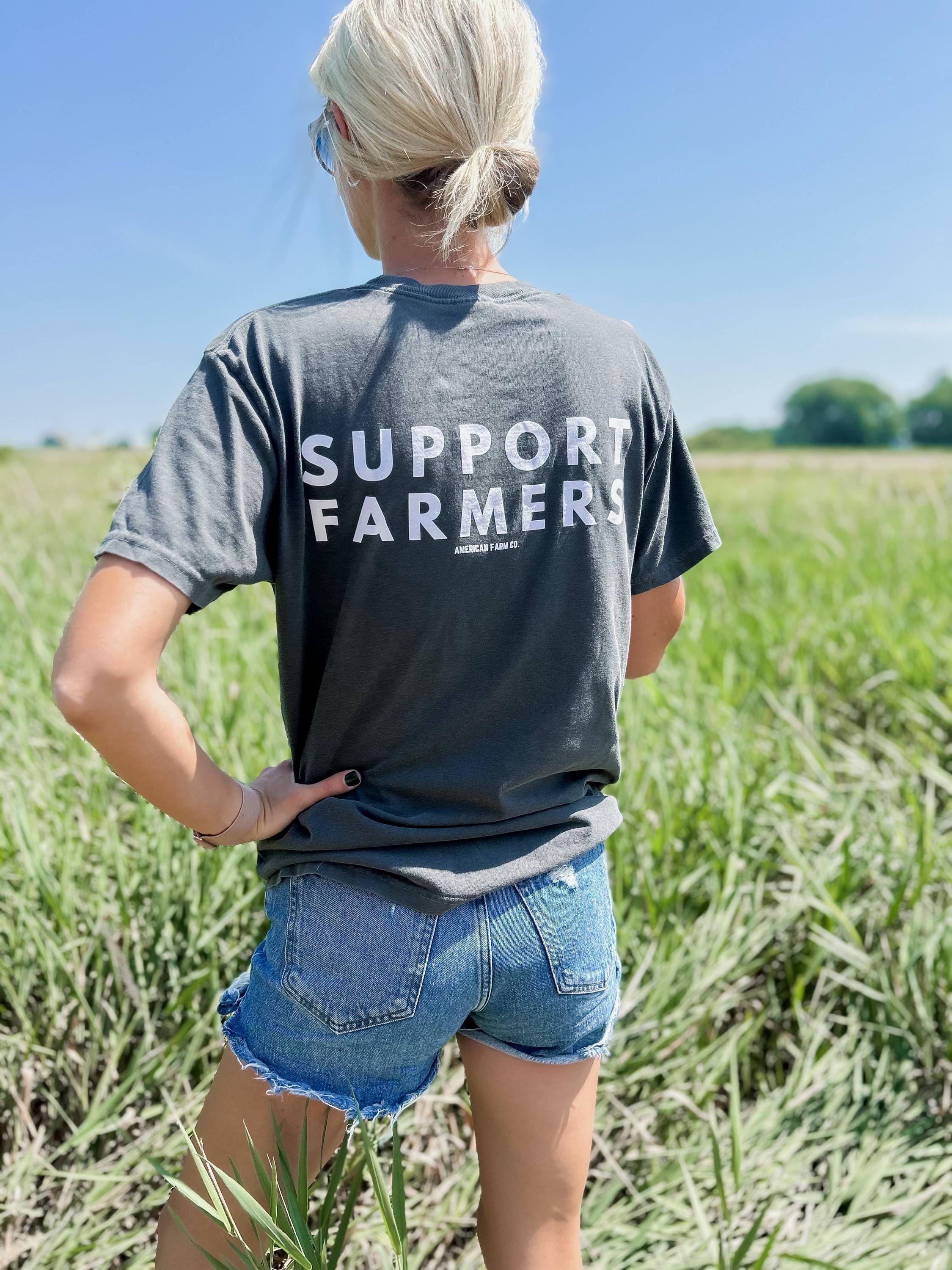 American Farm Company - Western ‘Support Farmers’ Wheat Unisex Graphic Tee