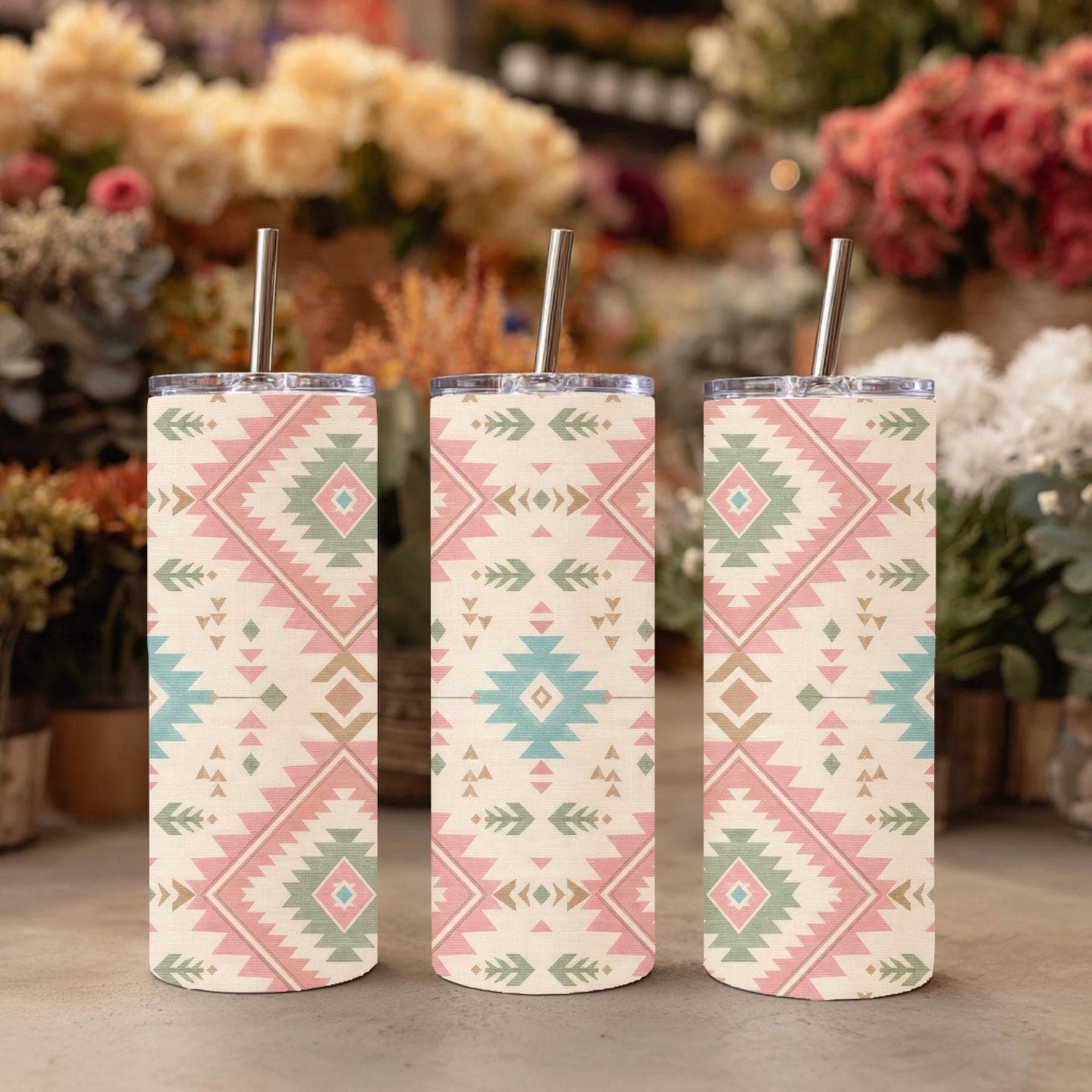 Pastel Southwestern Aztec 15 oz Coffee Mug