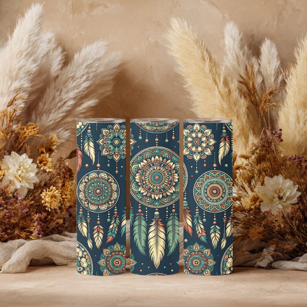 Boho Dreamcatcher Tumbler – 20 oz Skinny Tumbler