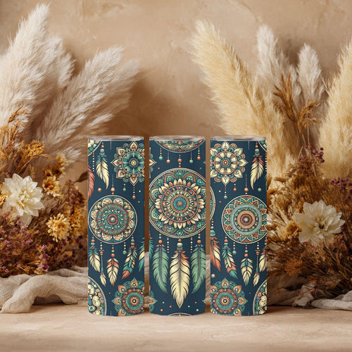 Boho Dreamcatcher Tumbler – 20 oz Skinny Tumbler