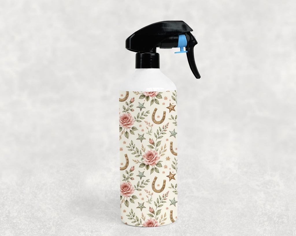 Western Floral Spray Bottle | Refillable Decorative Spray Bottle | Cowgirl Farmhouse Home Décor | Rustic Floral Mist Bottle