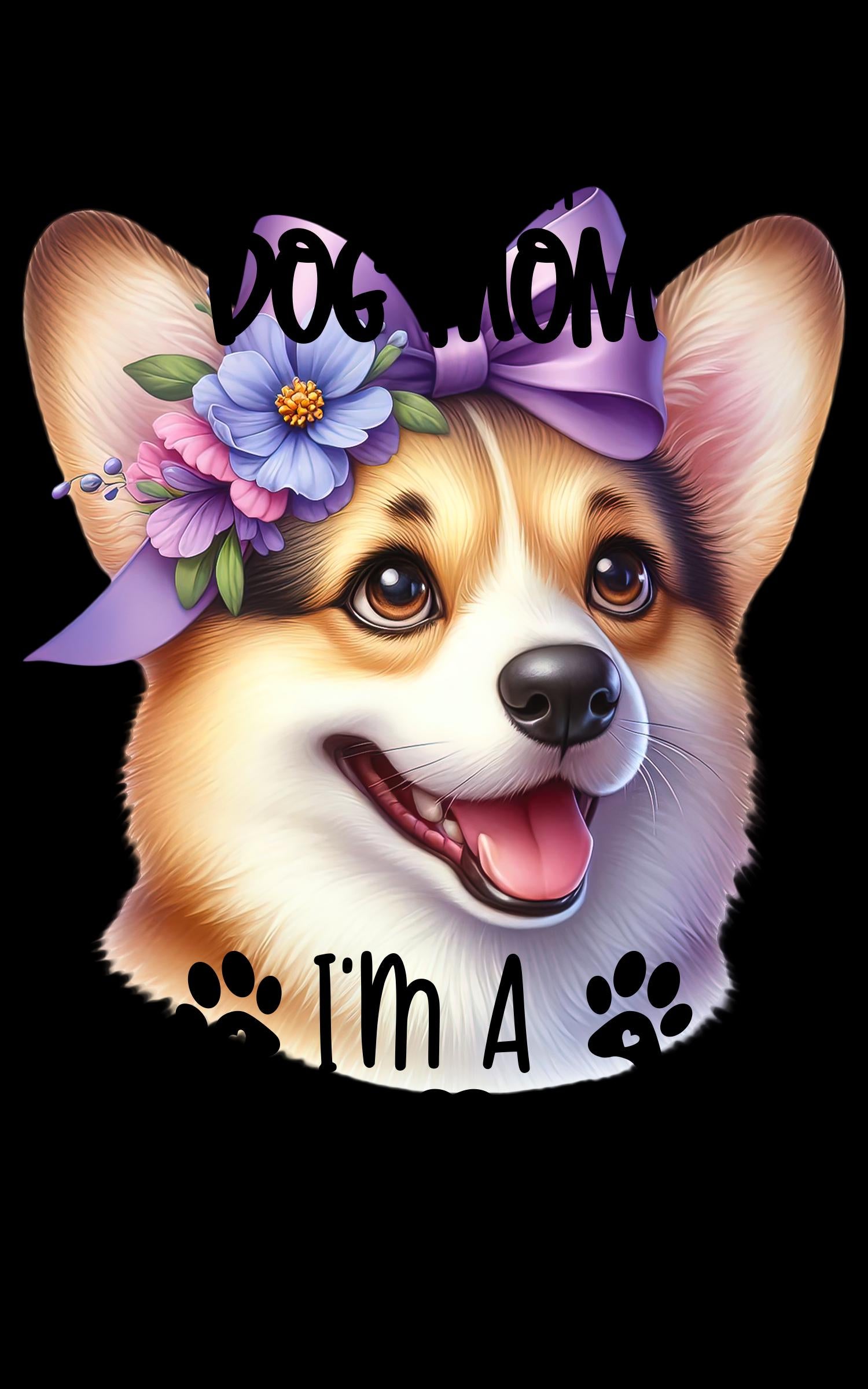 I'm Not a Regular Dog Mom, I'm a Corgi Dog Mom Tea Towel – Funny Corgi Kitchen Towel