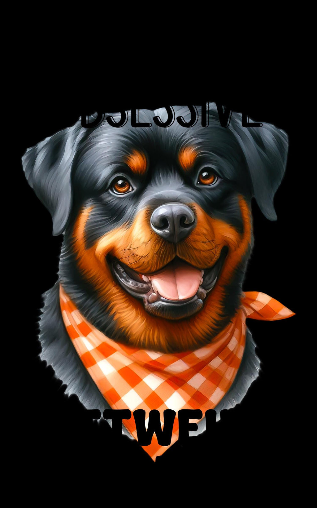 Obsessive Rottweiler Disorder Waffle Tea Towel – Funny Rottweiler Kitchen Towel