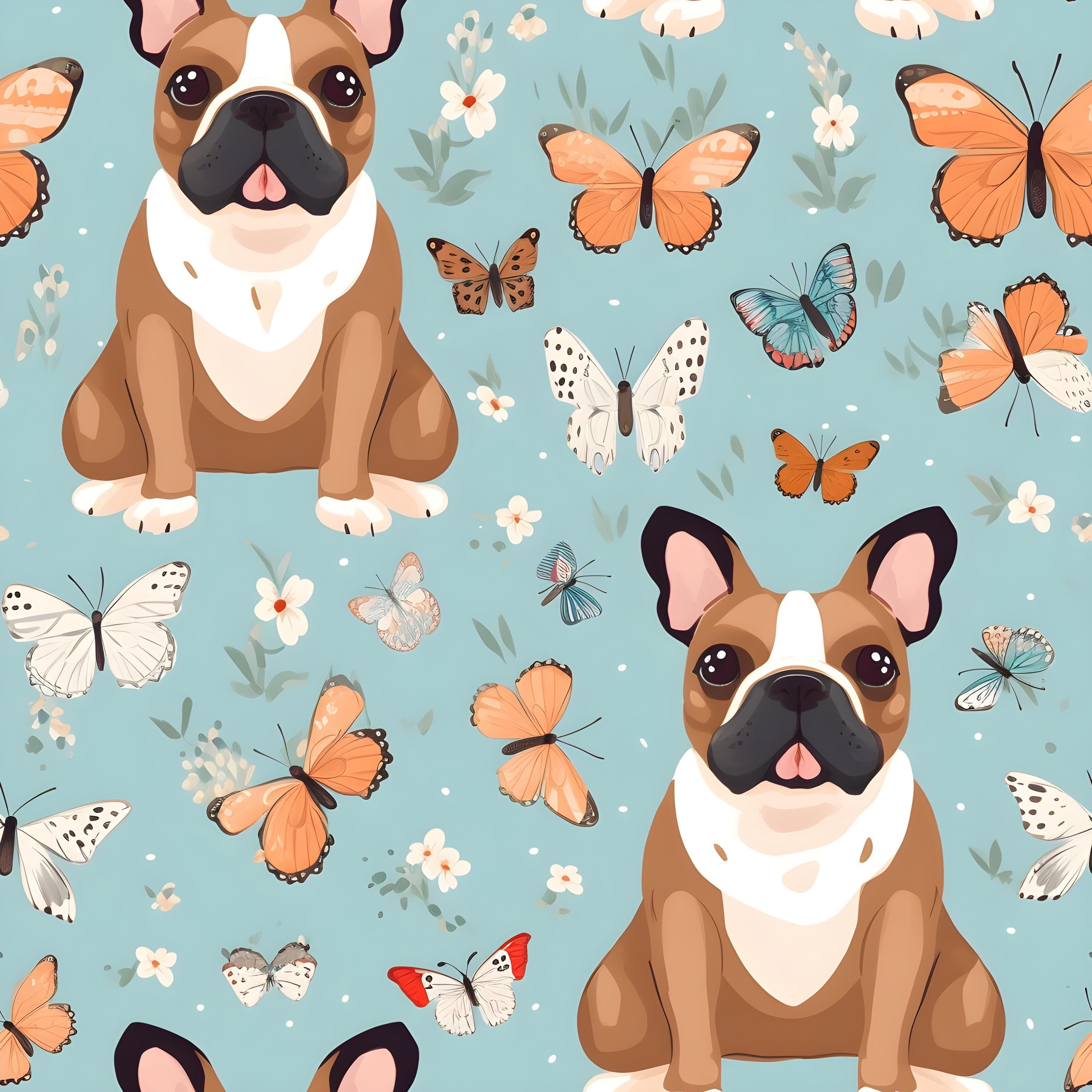 French Bulldog Mug Set – Set of 3 | 11 oz Ceramic Coffee Mugs