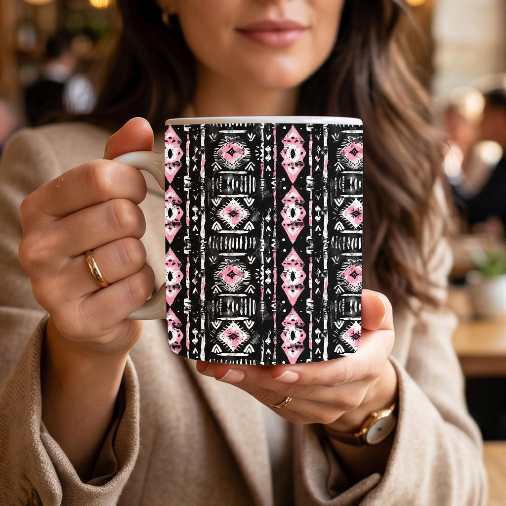 Southwestern Mug Collection – Set of 4 | 11 oz Ceramic Coffee Mugs