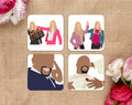 White Chicks Inspired Coaster Set – Set of 4