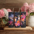 Hummingbird Floral Tumbler – 20 oz Skinny Tumbler