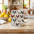 Farmhouse Chicken Mug – 15 oz Ceramic Coffee Mug