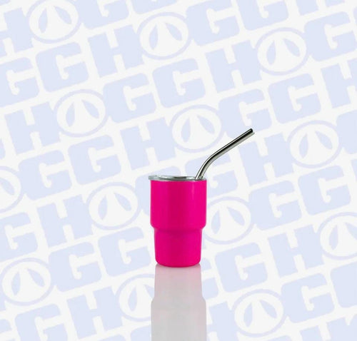 4 oz Mini Travel Tumblers | Custom or Ready to Ship | Hot Pink, Pink Leopard & Snow Globe Mini Cups | Cute Mini Tumbler | Party Favor Gift