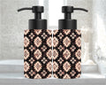 Beige & Black Western Aztec Soap Dispenser | Southwestern Bathroom Décor | Farmhouse Kitchen Soap Pump