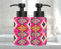 Hot Pink Western Aztec Soap Dispenser | Southwestern Bathroom Décor | Boho Farmhouse Soap Pump