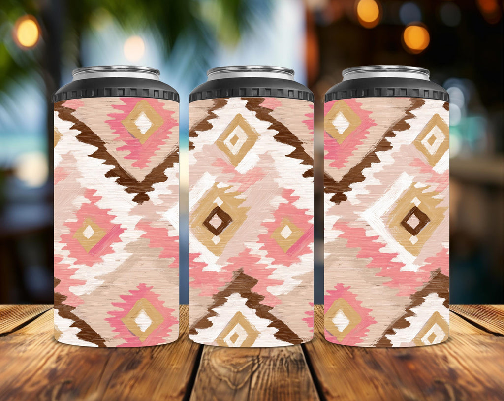 Blush Aztec 20 oz Skinny Tumbler | Western Southwestern Tumbler | Neutral Boho Travel Cup | Stainless Steel Drinkware | Handmade Gift