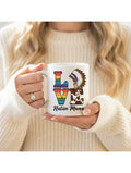Native Mama Mug | Native American Coffee Mug | Western Cow Print Mug | Indigenous Mom Gift | Boho Ceramic Mug | 11 oz or 15 oz