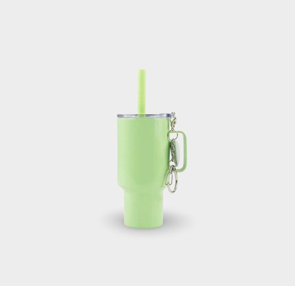 4 oz Mini Travel Tumbler Keychain | Mini Stanley Style Cup | Personalized Mini Tumbler | Tiny Shot Cup | Cute Gift | Backpack Charm